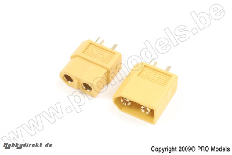 G-Force RC - Steckverbinder - XT-60 - Goldkontakten - Stecker + Buchse - 2 Paare GF-1003-001