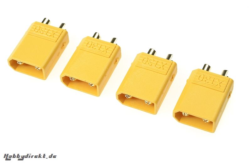 G-Force RC - Steckverbinder - XT-30 - Goldkontakten - Stecker - 4 St GF-1030-002