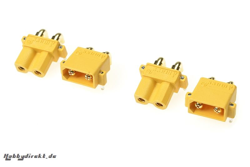 G-Force RC - Steckverbinder - XT-30PW - Goldkontakten - Stecker + Buchse - 2 Paare GF-1031-001