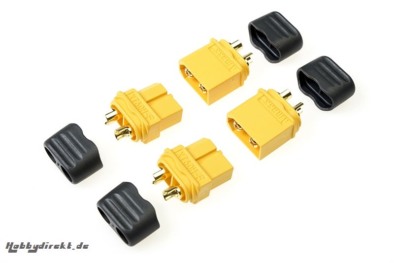 G-Force RC - Steckverbinder - XT-60 - mit kappe - Goldkontakten - Stecker + Buchse - 2 Paare GF-1040-001