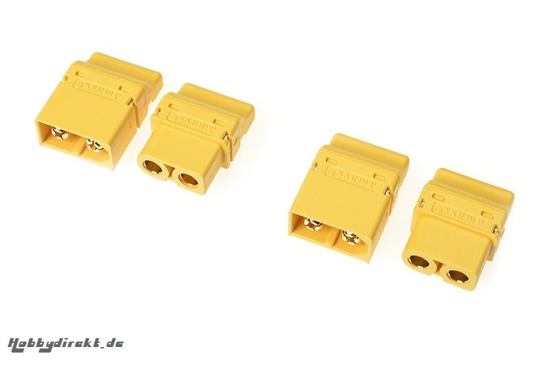 G-Force RC - Steckverbinder - XT-60PT - Goldkontakten - Stecker + Buchse - 2 Paare GF-1044-001