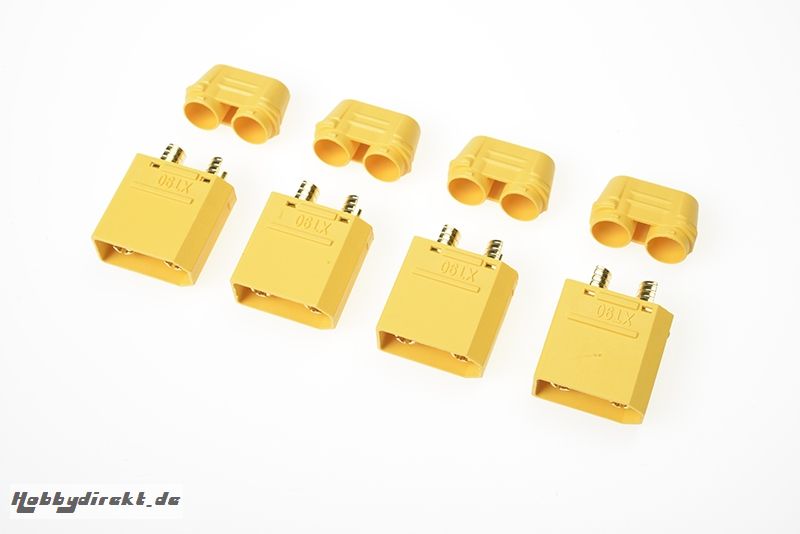 G-Force RC - Steckverbinder - XT-90H - mit kappe - Goldkontakten - Stecker - 4 St GF-1053-002