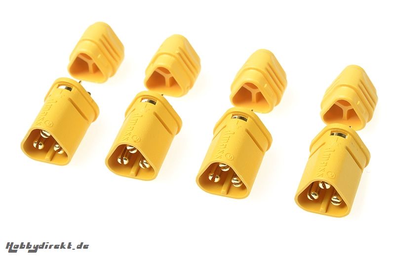 G-Force RC - Connector - MT-30 3-Polig - Goldkontakten - Stecker - 4 St GF-1090-002