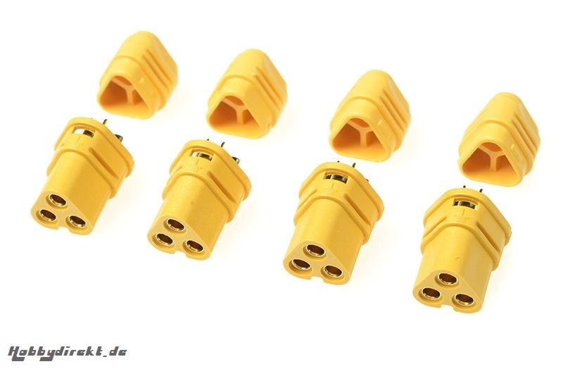 G-Force RC - Connector - MT-30 3-Polig - Goldkontakten - Buchse - 4 St GF-1090-003