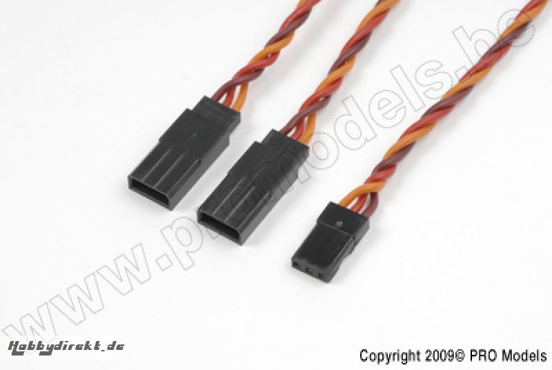 G-Force RC - Servo V-Kabel - Verdrillt - JR/Hitec - 22AWG / 60 Stränge - 30cm - 1 St GF-1111-021