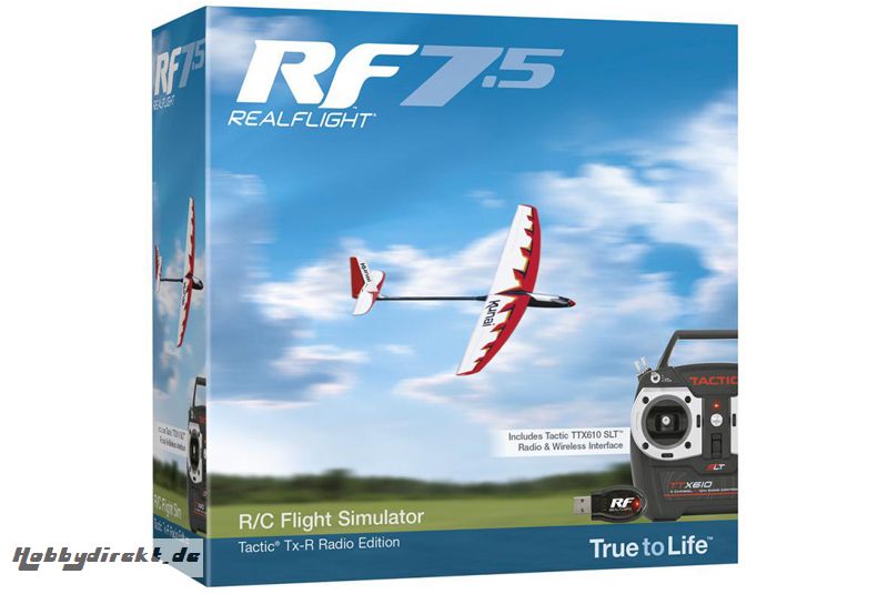 RealFlight - Flugsimulator RF 7.5 - mit Tactic TTX-610 Sender GPMZ4526