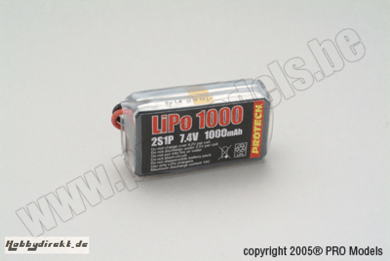 LI-PO POWERPACK 7,4V 1000MAH LP121100