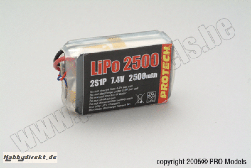 LI-PO POWERPACK 7,4V 2500MAH LP121250