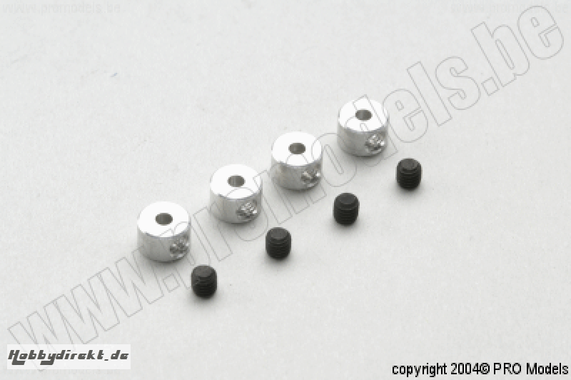 Protech RC - Alu Wheel Collar 2mm, 4 Pcs MA473