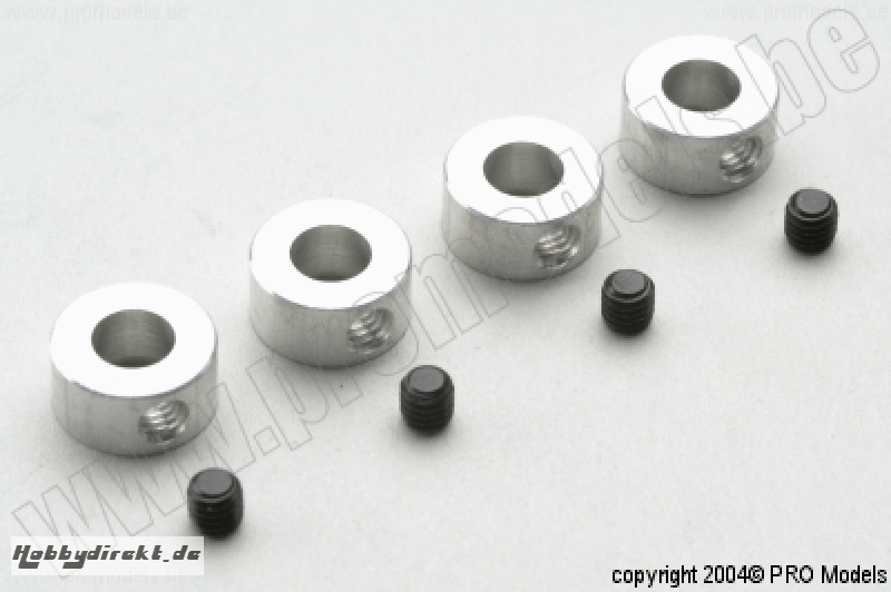 Protech RC - Alu Wheel Collar 6mm, 4 Pcs MA478