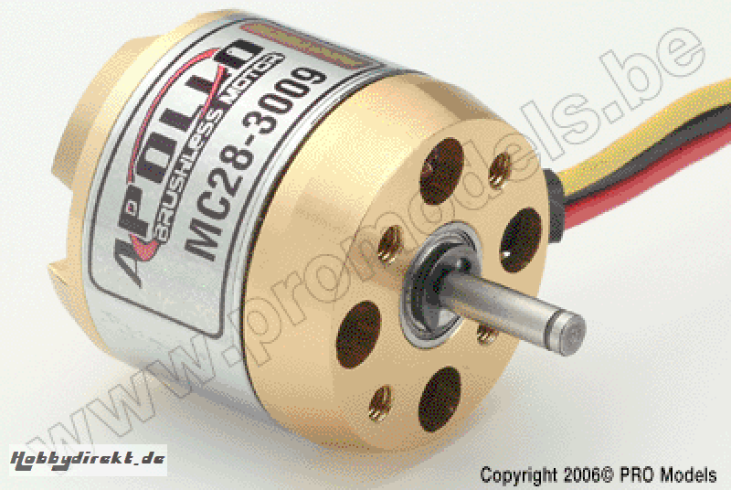 APOLLO BRUSHLESS OUTRUNNER MOTOR MC28-3009 MC28-3009