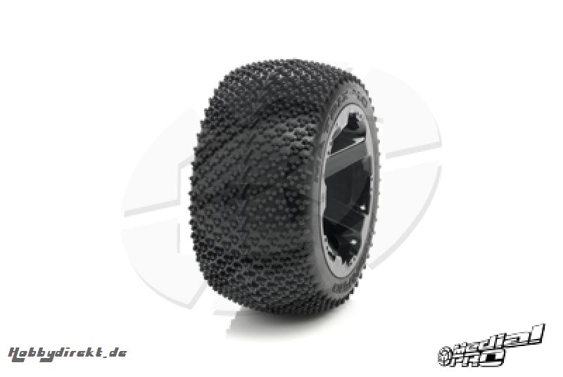 Medial Pro - Tyre set pre-mounted Matrix 4.0,  White rims 17mm Hex, fits REVO + MAXX series MP-5730