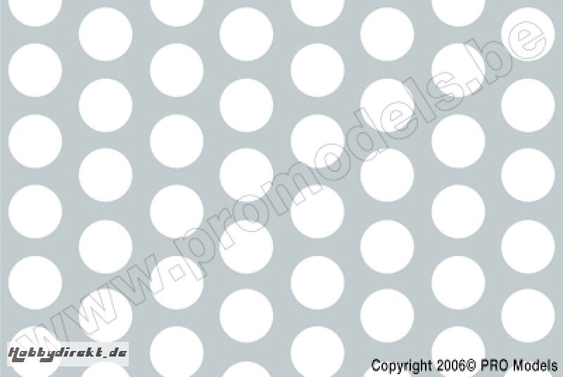 Oracover - Fun 1 (16mm Dots) White + Silver ( Length : Roll 10m , Width : 60cm ) OR-41-010-091-010