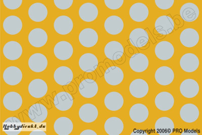 Oracover - Fun 1 (16mm Dots) Cub Yellow + Silver ( Length : Roll 10m , Width : 60cm ) OR-41-030-091-010