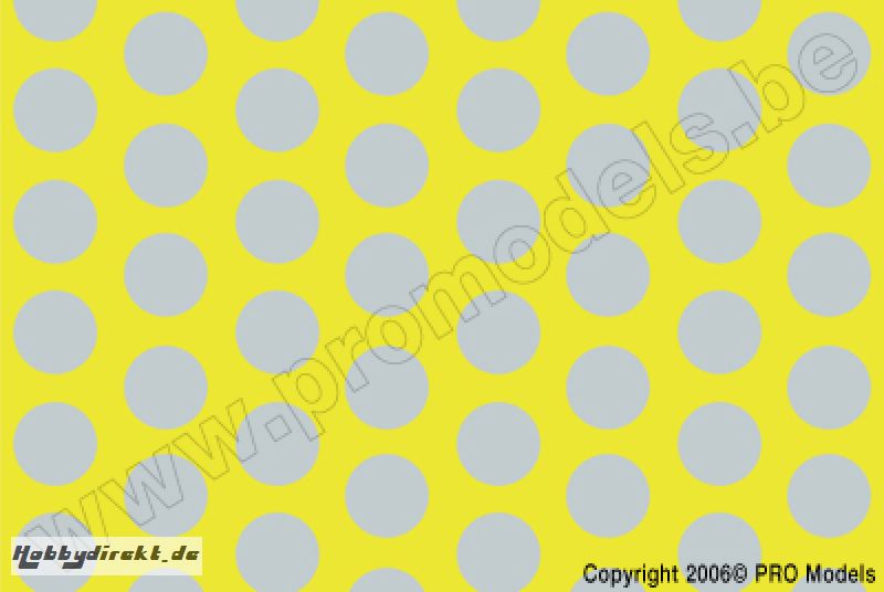 Oracover - Fun 1 (16mm Dots) Fluorescent Yellow + Silver ( Length : Roll 10m , Width : 60cm ) OR-41-031-091-010