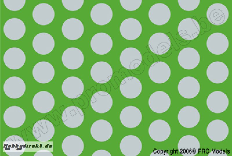 Oracover - Fun 1 (16mm Dots) Fluorescent Green + Silver ( Length : Roll 10m , Width : 60cm ) OR-41-041-091-010