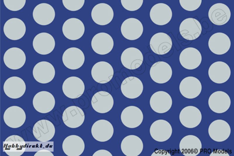 Oracover - Fun 1 (16mm Dots) Blue Fluorescent + Silver ( Length : Roll 10m , Width : 60cm ) OR-41-051-091-010