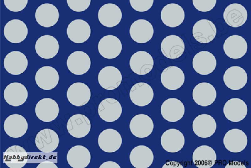 Oracover - Fun 1 (16mm Dots) Light Blue + Silver ( Length : Roll 10m , Width : 60cm ) OR-41-053-091-010