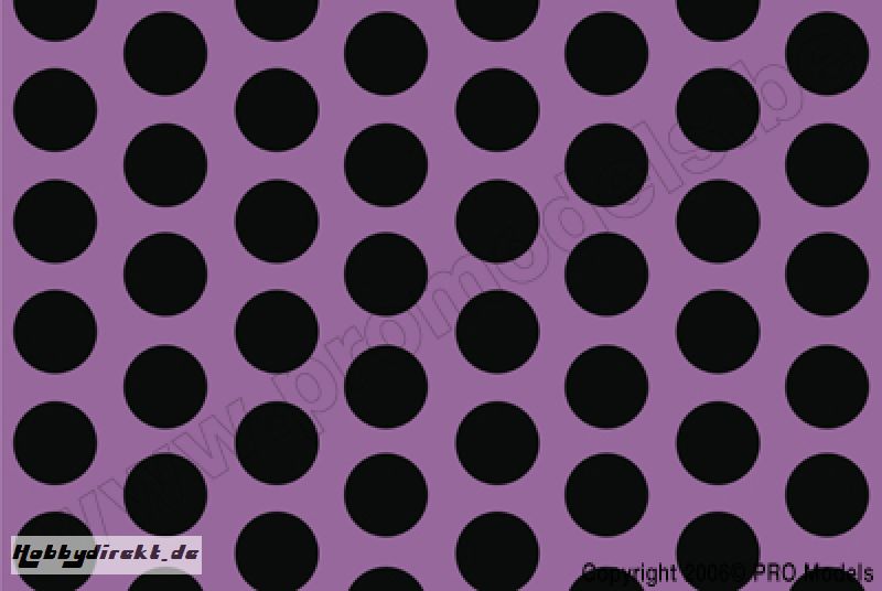 Oracover - Fun 1 (16mm Dots) Purple + Black ( Length : Roll 10m , Width : 60cm ) OR-41-055-071-010