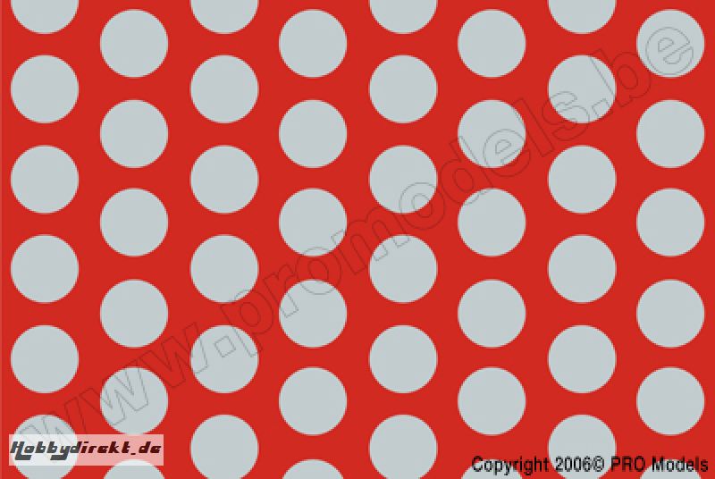 Oracover - Fun 1 (16mm Dots) Fluorescent Red/Orange + Silver ( Length : Roll 10m , Width : 60cm ) OR-41-064-091-010