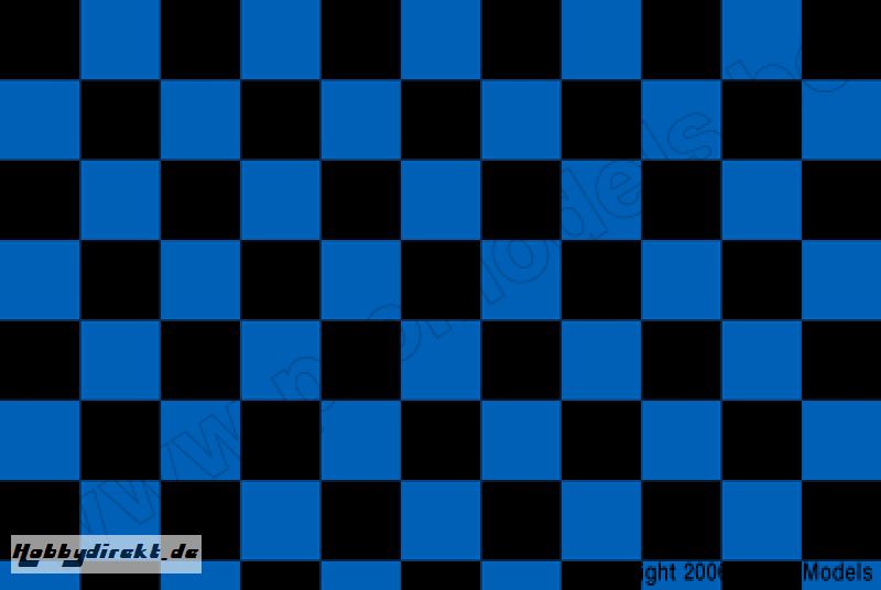 Oracover - Fun 4 (12,5mm Square) White + Dark Blue ( Length : Roll 10m , Width : 60cm ) OR-44-010-052-010