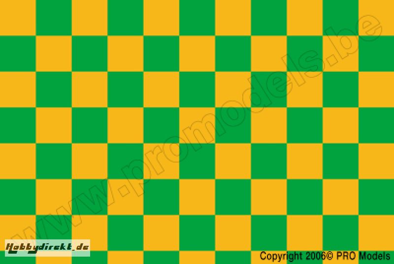 Oracover - Fun 4 (12,5mm Square Cadm. Yellow + Green ( Length : Roll 10m , Width : 60cm ) OR-44-033-040-010