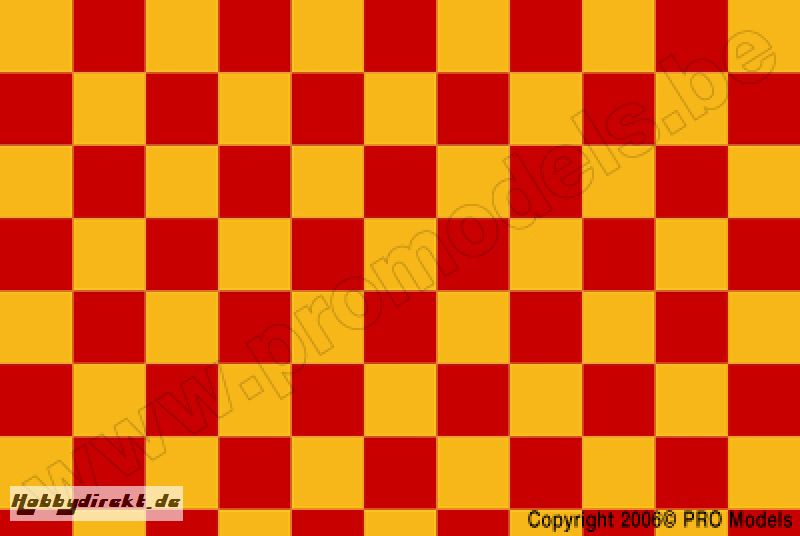 Oracover - Orastick - Fun 4 (12,5mm Square) Yellow + Red ( Length : Roll 10m , Width : 60cm ) OR-48-033-023-010