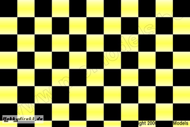 Oracover - Orastick - Fun 4 (12,5mm Square) Pearl Yellow + Black ( Length : Roll 10m , Width : 60cm ) OR-48-036-071-010