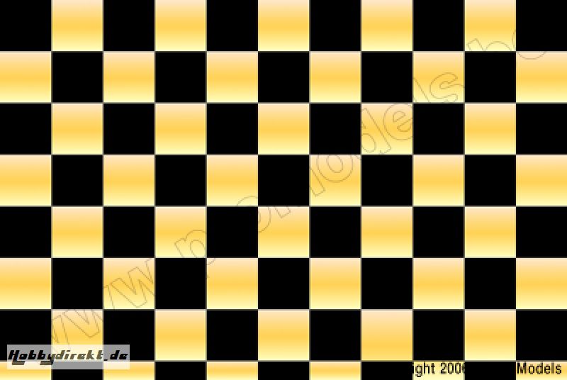 Oracover - Orastick - Fun 4 (12,5mm Square) Pearl Gold Yellow + Black ( Length : Roll 10m , Width : 60cm ) OR-48-037-071-010