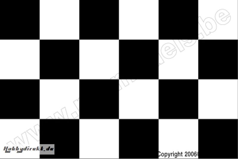 Oracover - Fun 5 (52mm Square) White - Black ( Length : Roll 10m , Width : 60cm ) OR-491-010-071-010