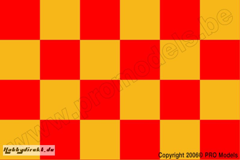 Oracover - Fun 5 (52mm Square) Yellow - Red ( Length : Roll 10m , Width : 60cm ) OR-491-033-023-010