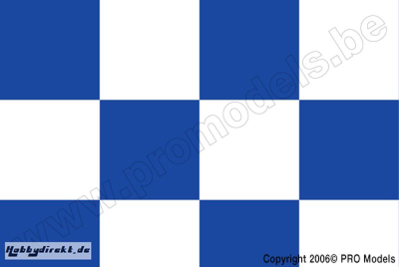 Oracover - Fun 6 (104mm Square) White - Dark Blue ( Length : Roll 10m , Width : 60cm ) OR-691-010-052-010