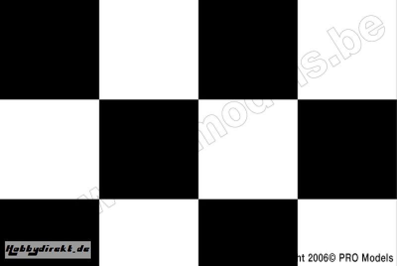 Oracover - Fun 6 (104mm Square) White - Black ( Length : Roll 10m , Width : 60cm ) OR-691-010-071-010