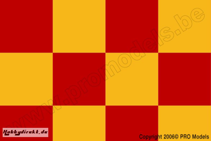 Oracover - Fun 6 (104mm Square) Yellow - Red ( Length : Roll 10m , Width : 60cm ) OR-691-033-023-010