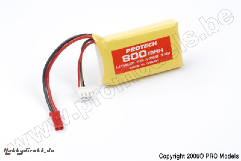 LI-PO BATTERY (7.4 V 800 MAH / SUGGESTED FOR BRUSHLESS MOTOR) P3208