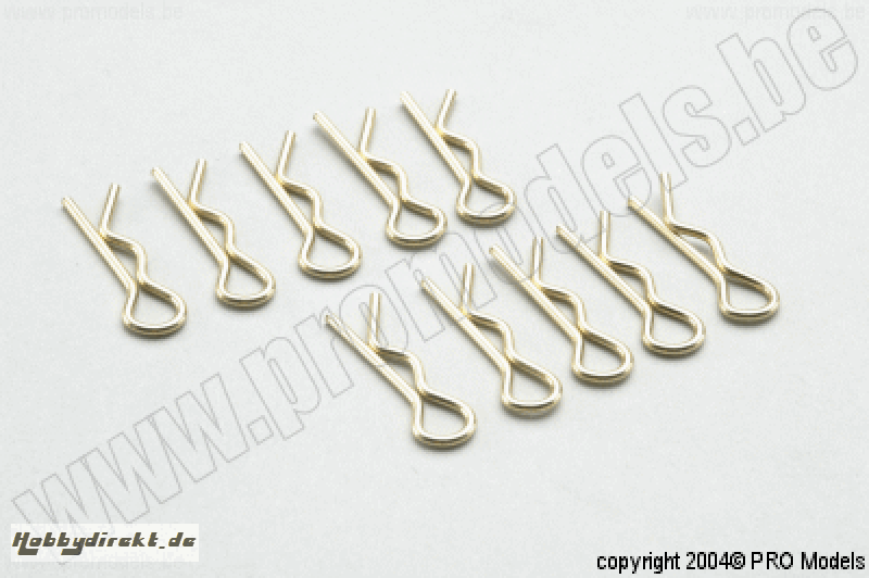 BODY CLIPS 1/10 GOLD, 10 STK PA008