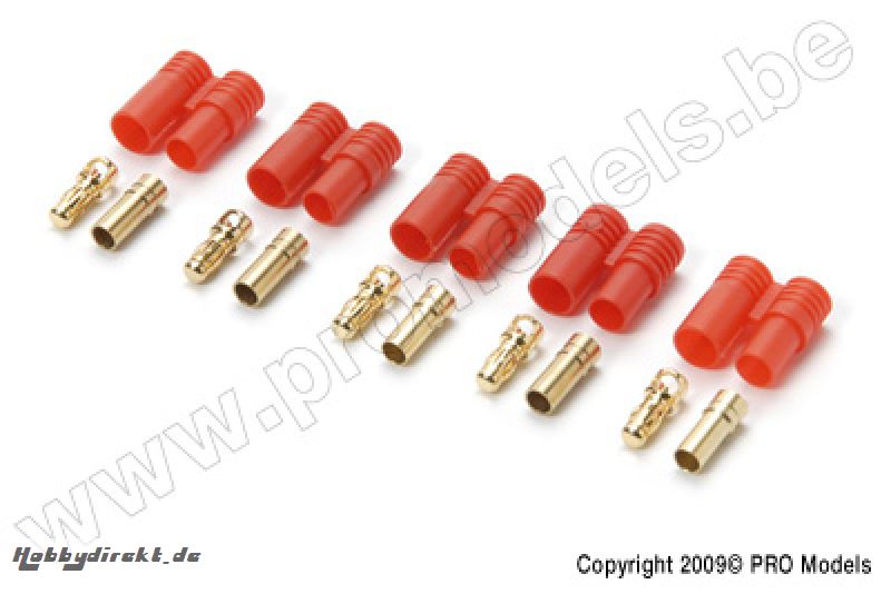 GOLD CONN. 3,5MM POLARITY PROTECTED 5PCS PL236