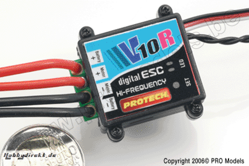 CAR ESC V10R (FOR 10-36 TURNS MOTORS) PRO.V10R