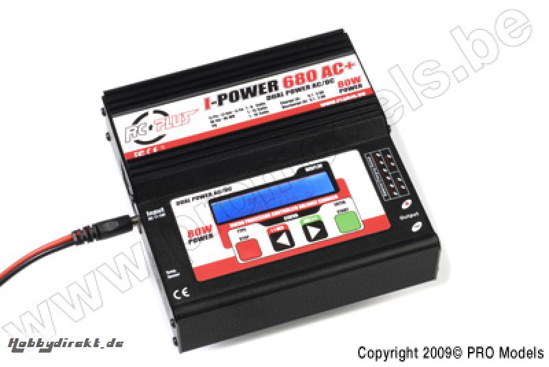 RC PLUS I-POWER 680 AC+ AC/DC CHARGER 80W RC-CHA-130