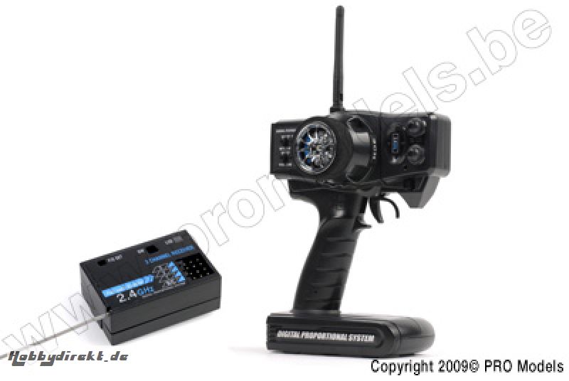 RCX-3 2.4GHz 3-CHANNEL PISTOL GRIP RADIO SET (TX + RX) RC-RCX2