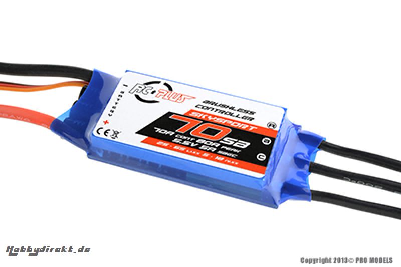 RC Plus - Skysport 70 - Flugregler für Brushless Motoren - 70A - 2-6S - Sbec RC-SKS-070-SB