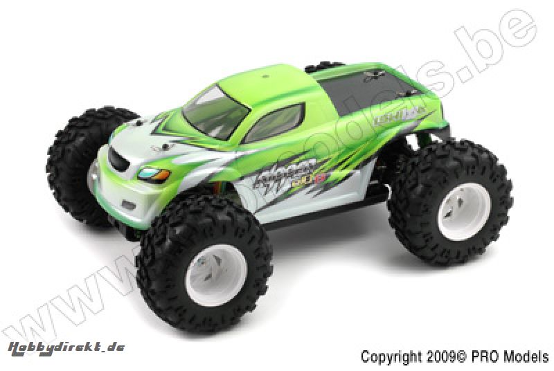 RIPPER E10-B 1/10 EP BRUSHLESS MONSTER TRUCK RTR (incl: 2 channel 27mhz pistol grip radio, 90A ESC, 2000mAh 7.2V Ni-MH) RVB-E015