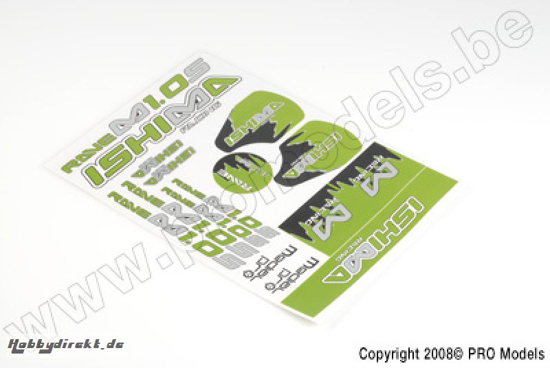 Ishima Racing - Sticker Sheet Rave M1.0S RVB-S092-S