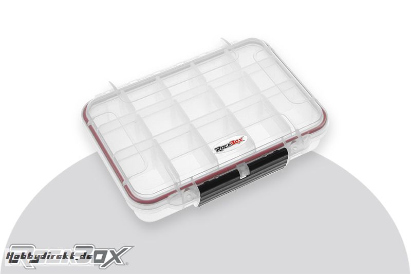 Rocabox - Sortimentskiste - Wasserdicht IP67 - Transparent - RW-2114-05-C15 - 3-15 Fächer RW-2114-05-C15