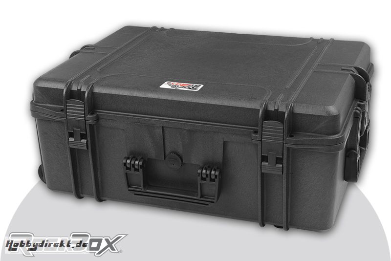 Rocabox - Universal Trolley Koffer - Wasserdicht IP67 - Schwarz - RW-6246-25-BFTR - Würfelschaumeinlagen RW-6246-25-BFTR