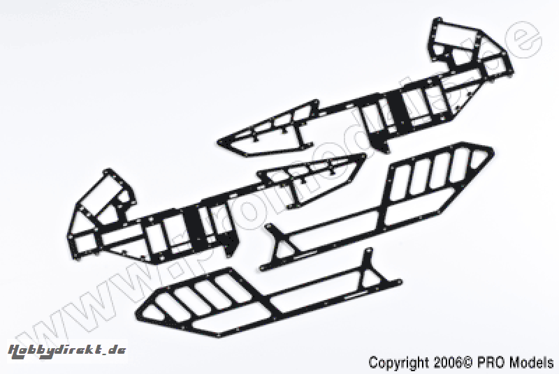 Protech RC - Main Frame Set  Zoom 450 Ep T0502.016