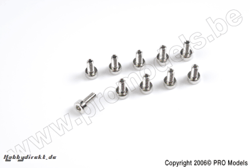 Protech RC - Screw Set For Main Frame Set (M2 X 7)  10 Pcs  Zoom 450 Ep T0502.023