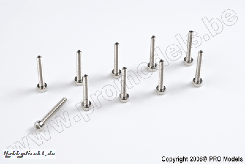 Protech RC - Screw Set For Main Frame Set (M2 X 15)  10 Pcs  Zoom 450 Ep T0502.025