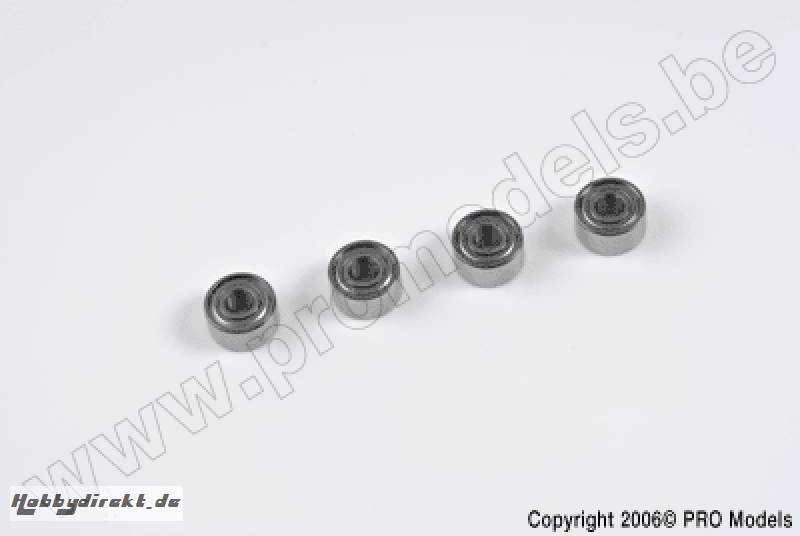 Protech RC - Ball Bearing (8 X 3 X 4)  Zoom 450 Ep/Gp 4Pcs T0502.075