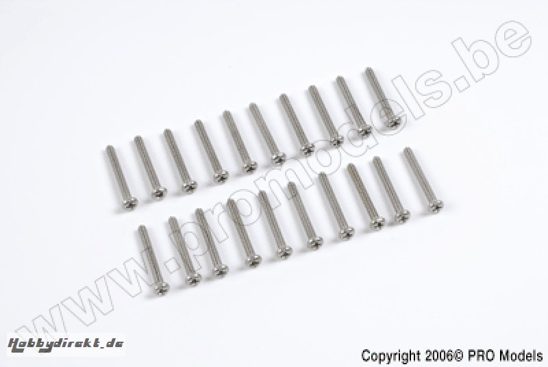 Protech RC - Screw Set For Main Frame Set (M2 X 17)  20 Pcs  Zoom 450 Gp T0503.005